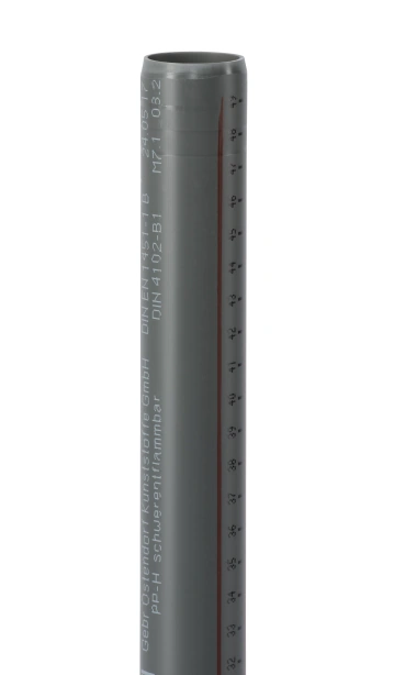 196491 Htsafe GL PPs Rohr ohne Muffe Abfluss 5000mm