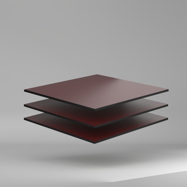 Trespa Meteon Uni Colours HPL Platte Wine Red 4270 x 8 mm Kratz- und stoßfest