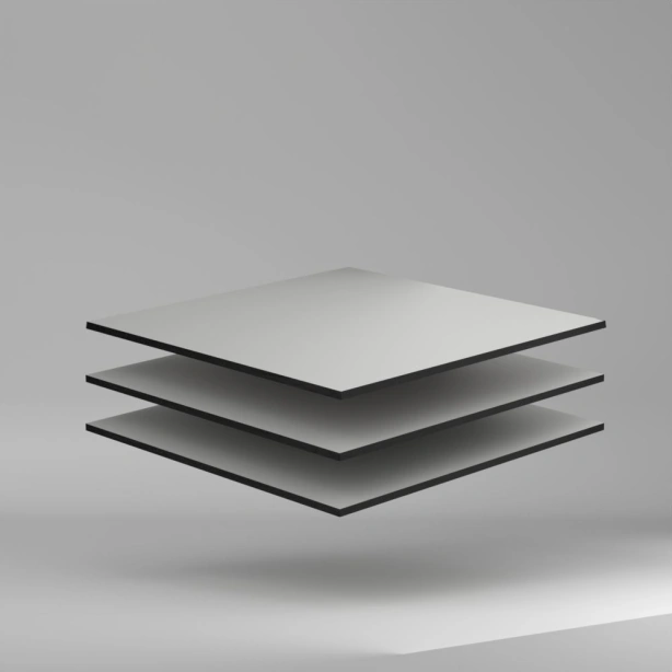 Max Compact Exterior F Colour HPL Platte NT/NT Pastel Grey 2800 x 8 mm Kratz- und stoßfest
