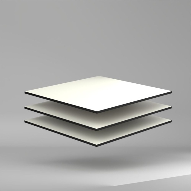 Max Compact Exterior F Colour HPL Platte NT/NT White 4100 x 8 mm Kratz- und stoßfest