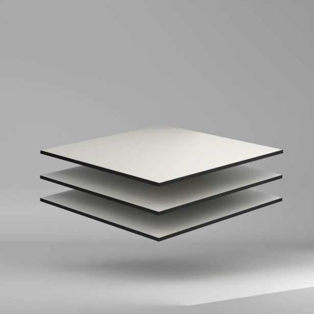 Max Compact Exterior F Colour HPL Platte NT/NT Birch Grey 4100 x 8 mm Kratz- und stoßfest