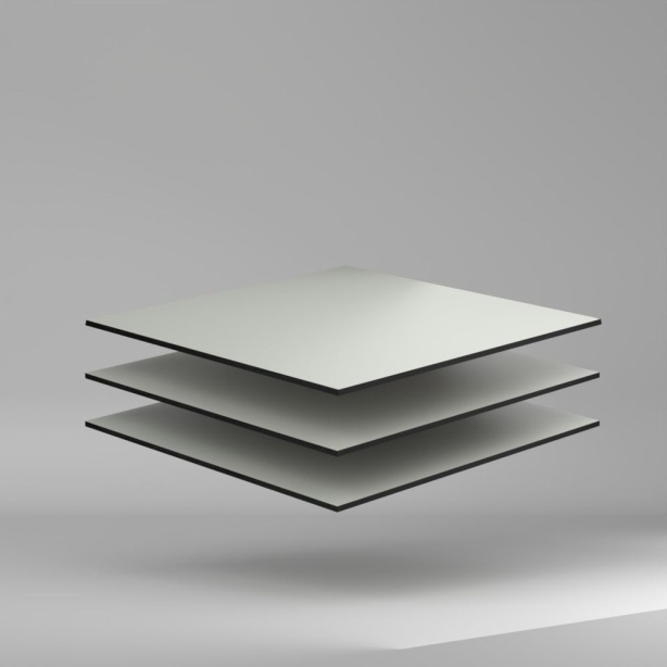 Trespa Meteon Uni Colours HPL Platte Silver Grey 2550 x 6 mm Kratz- und stoßfest