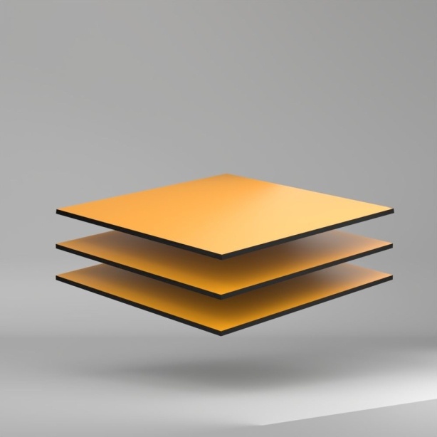 Trespa Meteon Uni Colours HPL Platte Gold Yellow 3650 x 8 mm Kratz- und stoßfest