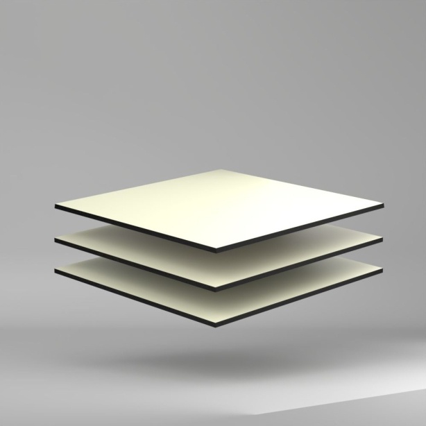 Trespa Meteon Uni Colours HPL Platte Pure White 2550 x 8 mm Kratz- und stoßfest