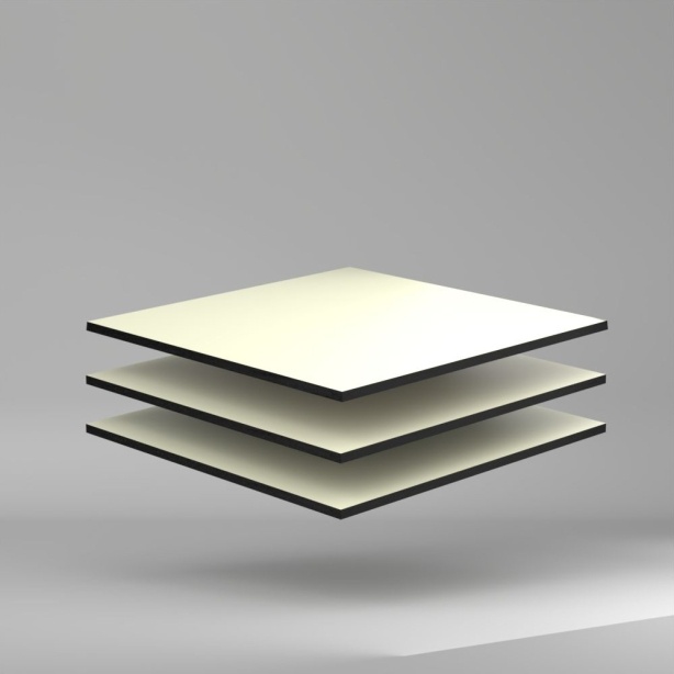 Trespa Meteon Uni Colours HPL Platte Pure White 2550 x 10 mm Kratz- und stoßfest