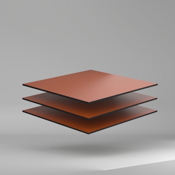 Trespa Meteon Uni Colours HPL Platte RUSTY RED 3050 x 6 mm Kratz- und stoßfest