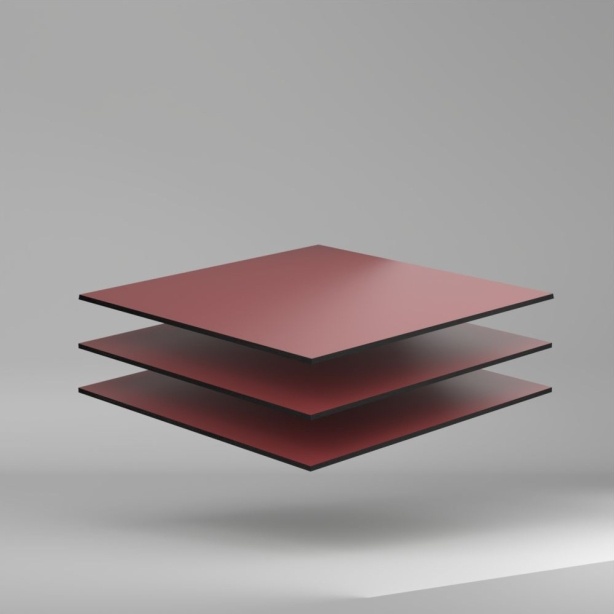 Trespa Meteon Uni Colours HPL Platte English Red 3650 x 6 mm Kratz- und stoßfest