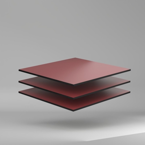 Trespa Meteon Uni Colours HPL Platte English Red 3050 x 8 mm Kratz- und stoßfest
