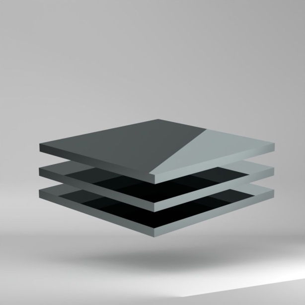 SIMONA PPs Platte Grau 3000x1500x15mm ✔️ Schwerentflammbar