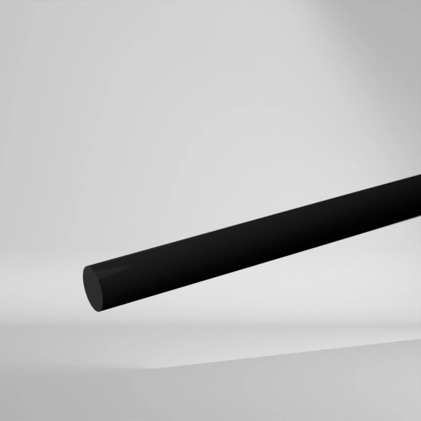 SIMONA PVC-CAW PVC-U Vollstab Schwarz 2000x45mm ✔️ Chemisch widerstandsfähig