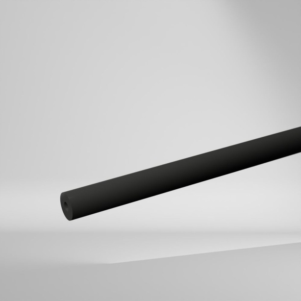 GEHR PVC-U Hohlstab Grau 2000x15x5mm ✔️ Hohe mechanische Festigkeit, Steifigkeit und Härte