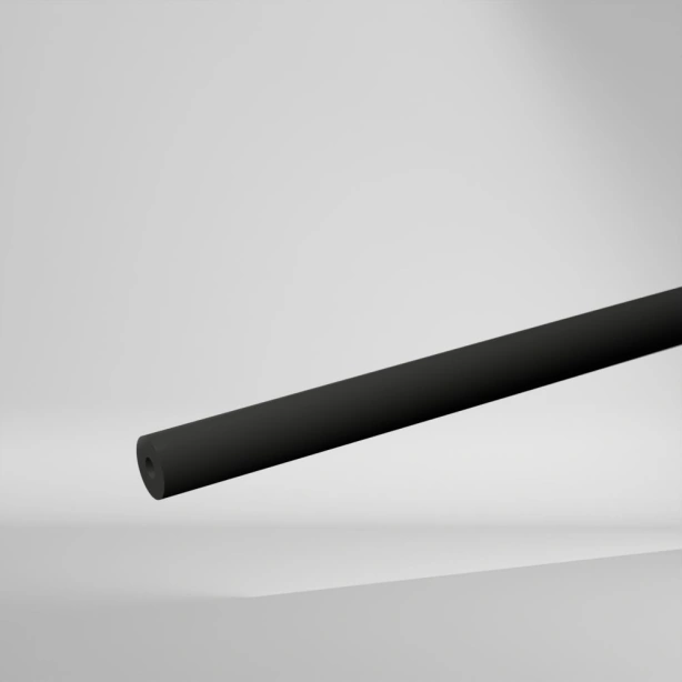 GEHR PVC-U Hohlstab Grau 2000x15x5mm ✔️ Hohe mechanische Festigkeit, Steifigkeit und Härte