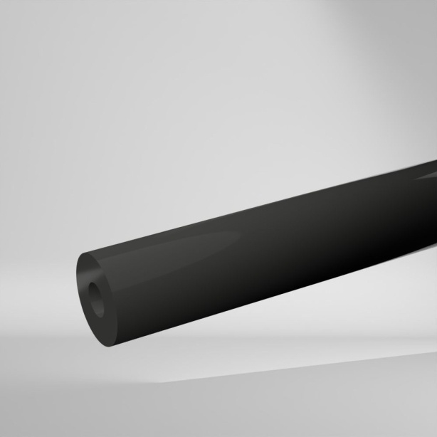 GEHR PVC-U Hohlstab Grau 2000x40x15mm ✔️ Hohe mechanische Festigkeit, Steifigkeit und Härte