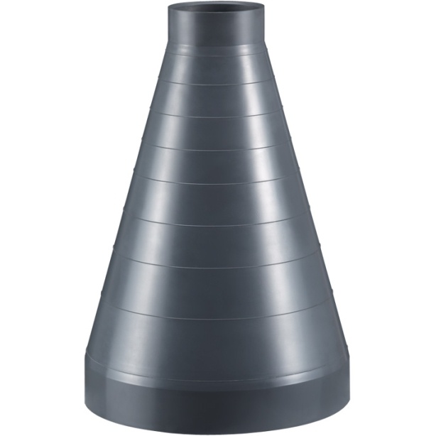 222014 Beck PVC-U Reduktion RAL7011 D110 D90 Muffe