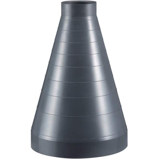 222015 Beck PVC-U Reduktion RAL7011 D125 D110 Muffe