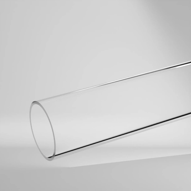 PMMA Hohlstab Klar 2000x60x54mm ✔️ Sehr hohe Härte und Steifigkeit