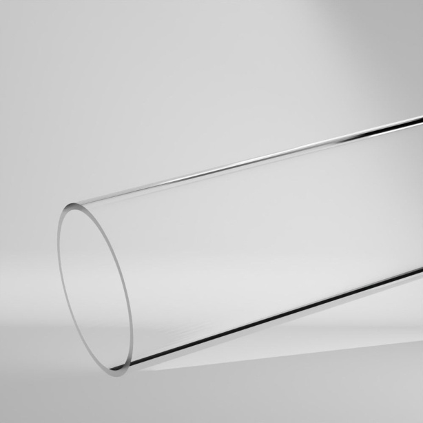 PMMA Hohlstab Klar 2000x80x74mm ✔️ Sehr hohe Härte und Steifigkeit