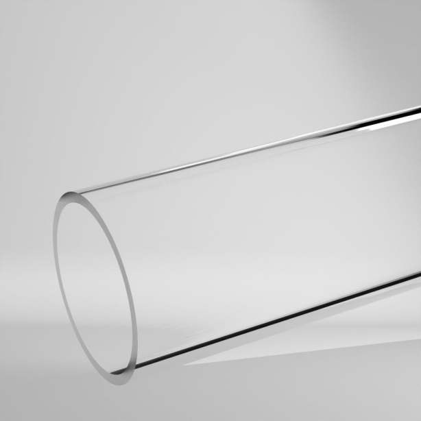 PMMA Hohlstab Klar 2000x90x80mm ✔️ Sehr hohe Härte und Steifigkeit