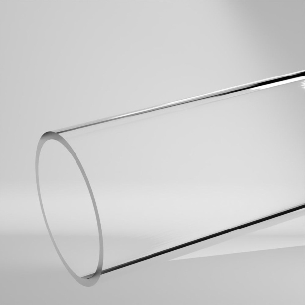 PMMA Hohlstab Klar 2000x100x90mm ✔️ Sehr hohe Härte und Steifigkeit
