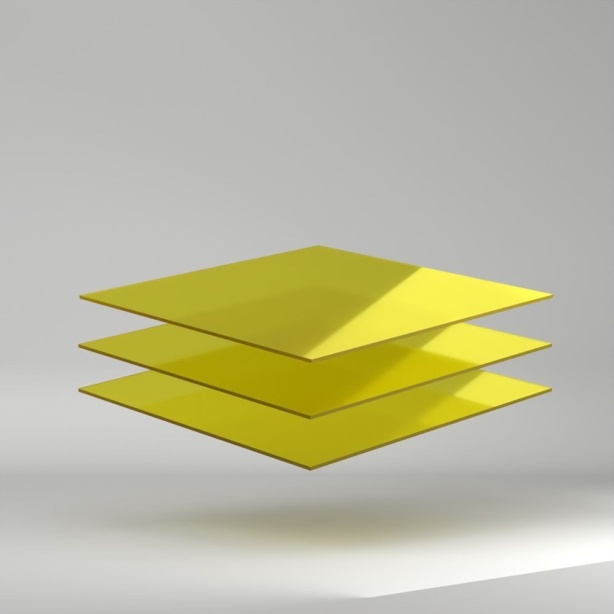Setacryl PMMA Platte Fluo Grün 3050x2030x3mm ✔ Beiseitig glänzende Oberfläche
