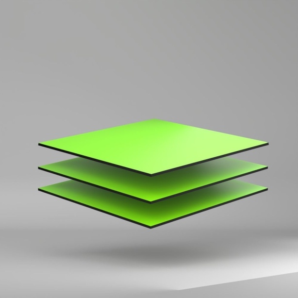 Trespa Meteon Uni Colours HPL Platte Lime Green 3650 x 6 mm Kratz- und stoßfest
