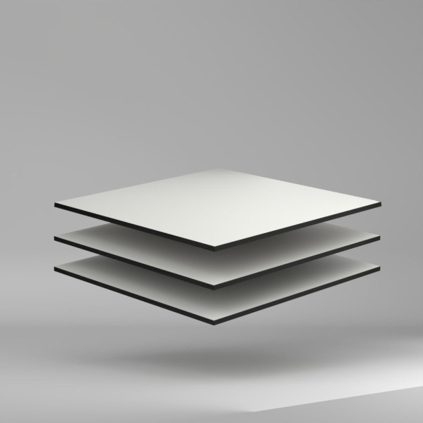 Max Compact Interior Uni HPL Platte FH/FH Pastellgrau 2800 x 8 mm Kratz- und stoßfest