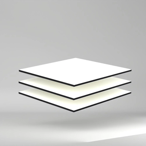 Alu Verbundplatte Snow White 3050x2000x4mm ✔️ UV- und witterungsbeständig