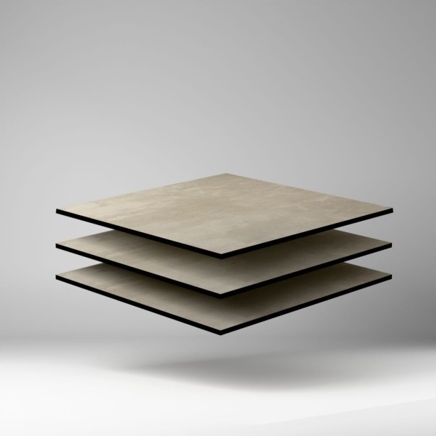 Max Compact Exterior F Material HPL Platte NT/NT Prado Alu Grey 2800 x 8 mm Kratz- und stoßfest