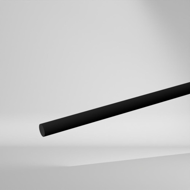 Sustamid PA 66 30% GF Vollstab Schwarz 3000x25mm ✔️ Sehr hohe Festigkeit und Steifigkeit