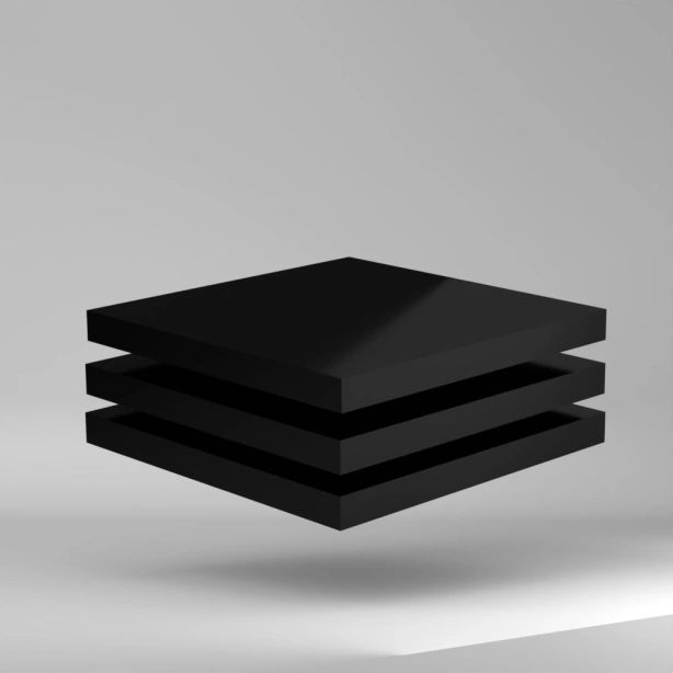 TECAFORM AH POM C Platte Schwarz 2000x1000x50mm ✔ Hohe Festigkeit und Zähigkeit