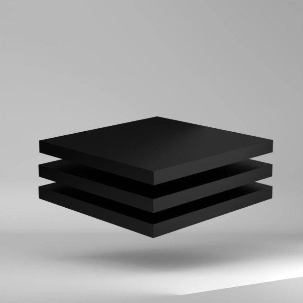 GEHR POM C Platte Schwarz 2000x1000x40mm ✔️ Druckbeständige Qualität