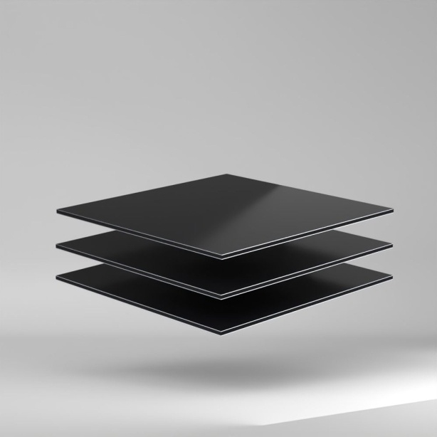 etalbond D3 Alu Verbundplatte Tiefschwarz 3050x1500x3mm ✔️ Leichtgewicht bei hoher Biegefestigkeit und Formstabilität