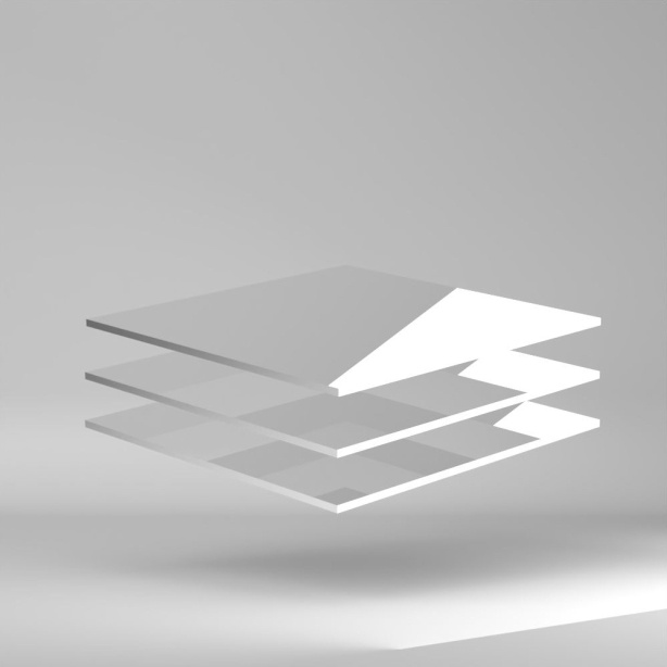Setacryl PMMA Platte Weiss 3020x2020x6mm ✔ 100% recycelt und recycelbar