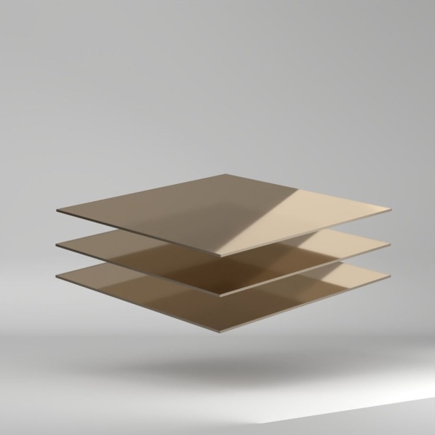 Setacryl PMMA Platte Champagner 3050x2030x3mm ✔ Beiseitig glänzende Oberfläche