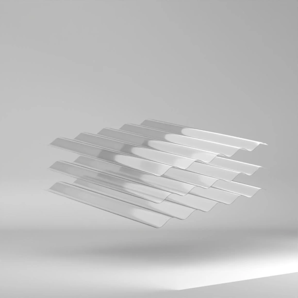 HIGHLUX PMMA Wellplatte Sinus 177/51 klar Glatt 2000x920x3mm ✔️ Höchst witterungs- und altersbeständig