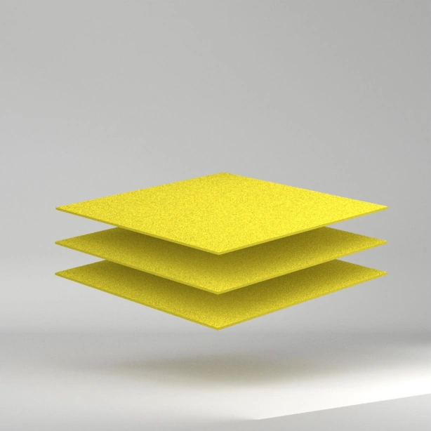 SIMOPOR-COLOR PVC Freischaum Platte Gelb 3050x1530x3mm ✔ Sehr gute Verarbeitbarkeit