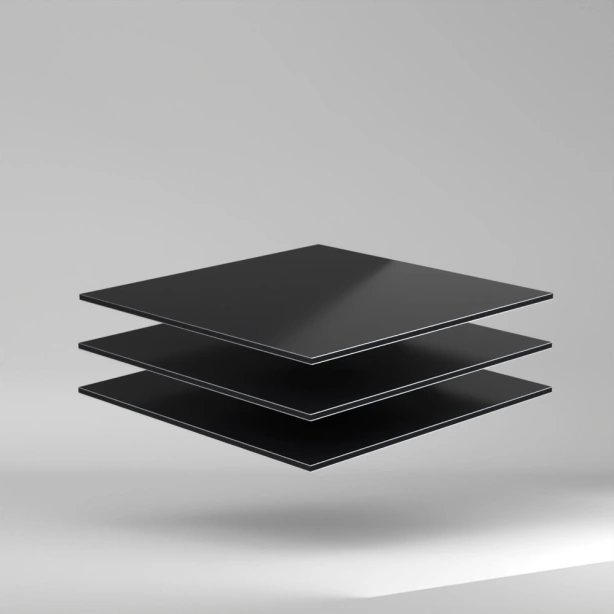 etalbond D2 Alu Verbundplatte Tiefschwarz 3050x1500x3mm ✔️ Leichtgewicht bei hoher Biegefestigkeit und Formstabilität