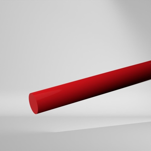 SIMONA PVC-CAW PVC-U Vollstab Rot 2000x60mm ✔️ Chemisch widerstandsfähig