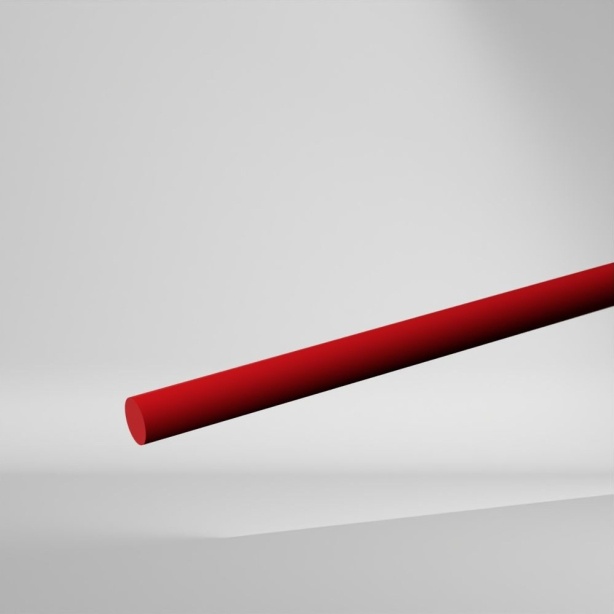 SIMONA PVC-CAW PVC-U Vollstab Rot 2000x30mm ✔️ Chemisch widerstandsfähig