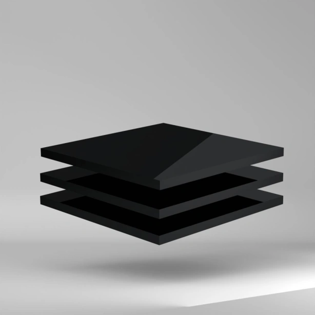Polystone DR PE 500 Regenerat Platte Schwarz 2000x1000x15mm ✔ Gute mechanische Eigenschaften