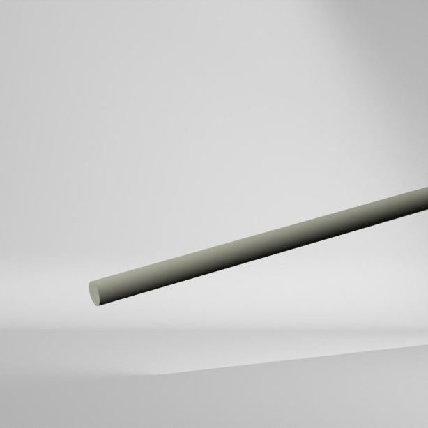 Cattaneo PP-H Vollstab Grau 2000x20mm ✔️ Hohe elektrische und chemische Eigenschaften
