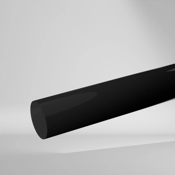 Cattaneo PVC-U Vollstab Schwarz 2000x100mm ✔️ Hohe mechanische Festigkeit und Steifigkeit