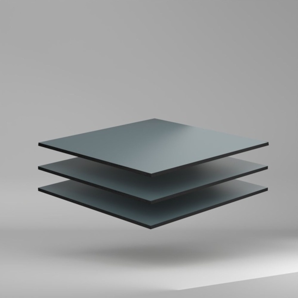 Trespa Meteon Uni Colours HPL Platte satin/satin Slate Grey 4270 x 8 mm Kratz- und stoßfest