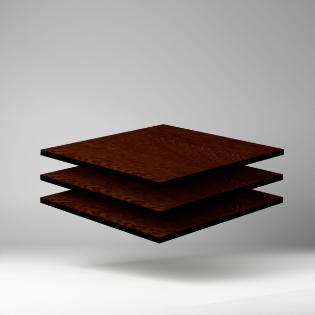 Trespa Meteon Wood Decors HPL Platte satin/satin Wenge 4270 x 13 mm Kratz- und stoßfest