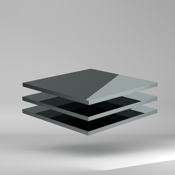 SIMONA PPs Platte Grau 3000x1500x12mm ✔️ Schwerentflammbar