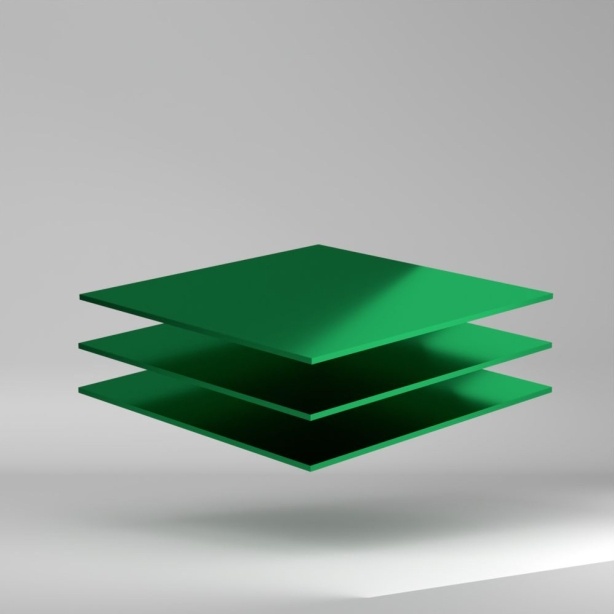 Plazcast PMMA Platte Grün 3050x2050x5mm ✔️ Ausgezeichnete Dimensionsstabilität