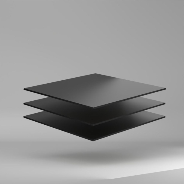 Vikures Plus Compact HPL Platte Schwarz 3050 x 6 mm Extrem hohe Beständigkeit gegen UV-Strahlen und Witterungseinflüssen