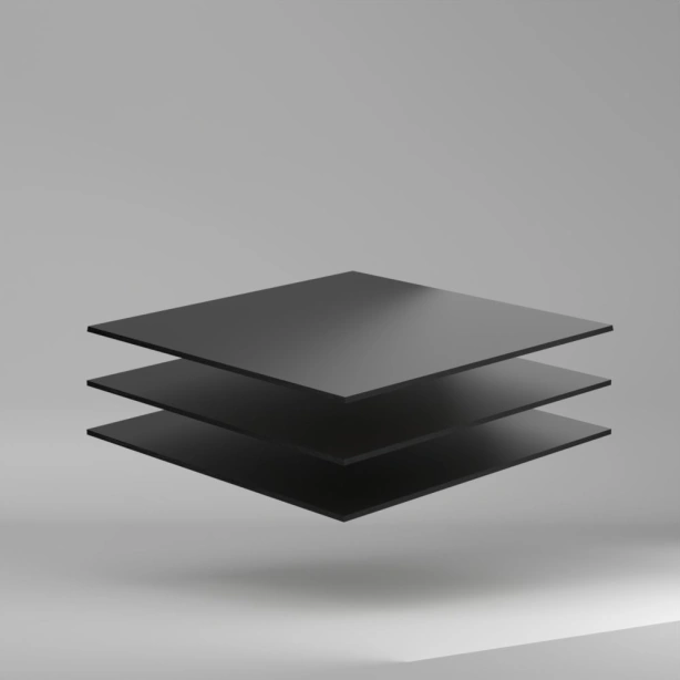 Vikures Plus Compact HPL Platte Schwarz 3050 x 6 mm Extrem hohe Beständigkeit gegen UV-Strahlen und Witterungseinflüssen