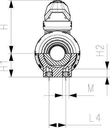 500388 GF PVC-U Kugelhahn D3/8 Zoll PN10