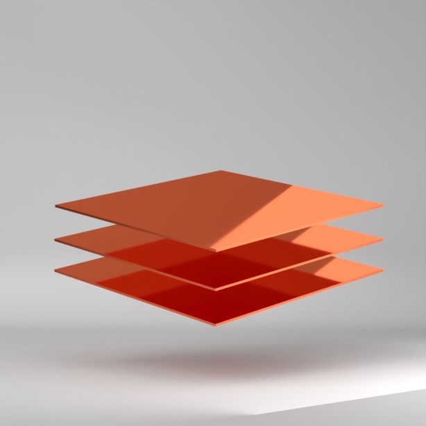 Vikuglass PMMA Platte Fluo Orange 3050x2050x3mm ✔ Nachgewiesene Witterungsbeständigkeit. Lebenslang UV-beständig.